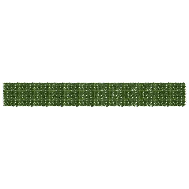 Balkongskärm Med Löv Grön 600 X 75 Cm Polyeten Och Tyg