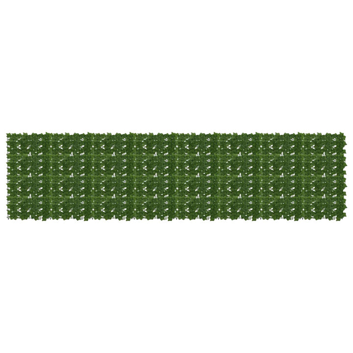 Balkongskärm Med Löv Grön 400 X 100 Cm Polyeten Och Tyg
