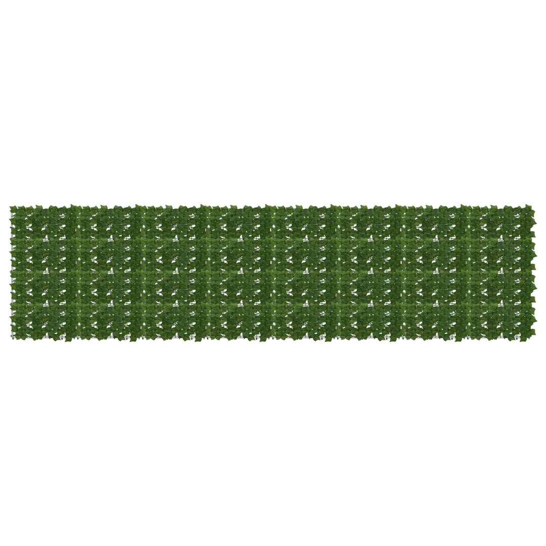 Balkongskärm Med Löv Grön 400 X 100 Cm Polyeten Och Tyg