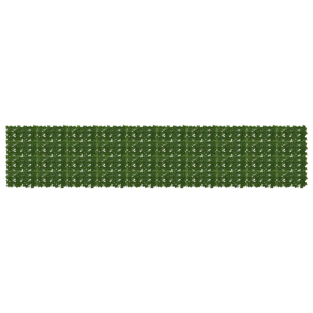 Balkongskärm Med Löv Grön 500 X 100 Cm Polyeten Och Tyg