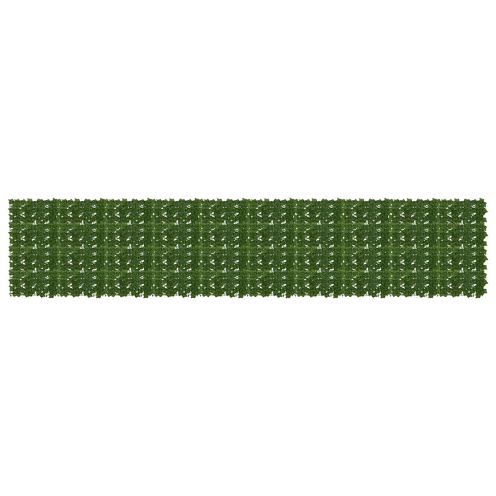 Balkongskärm Med Löv Grön 500 X 100 Cm Polyeten Och Tyg