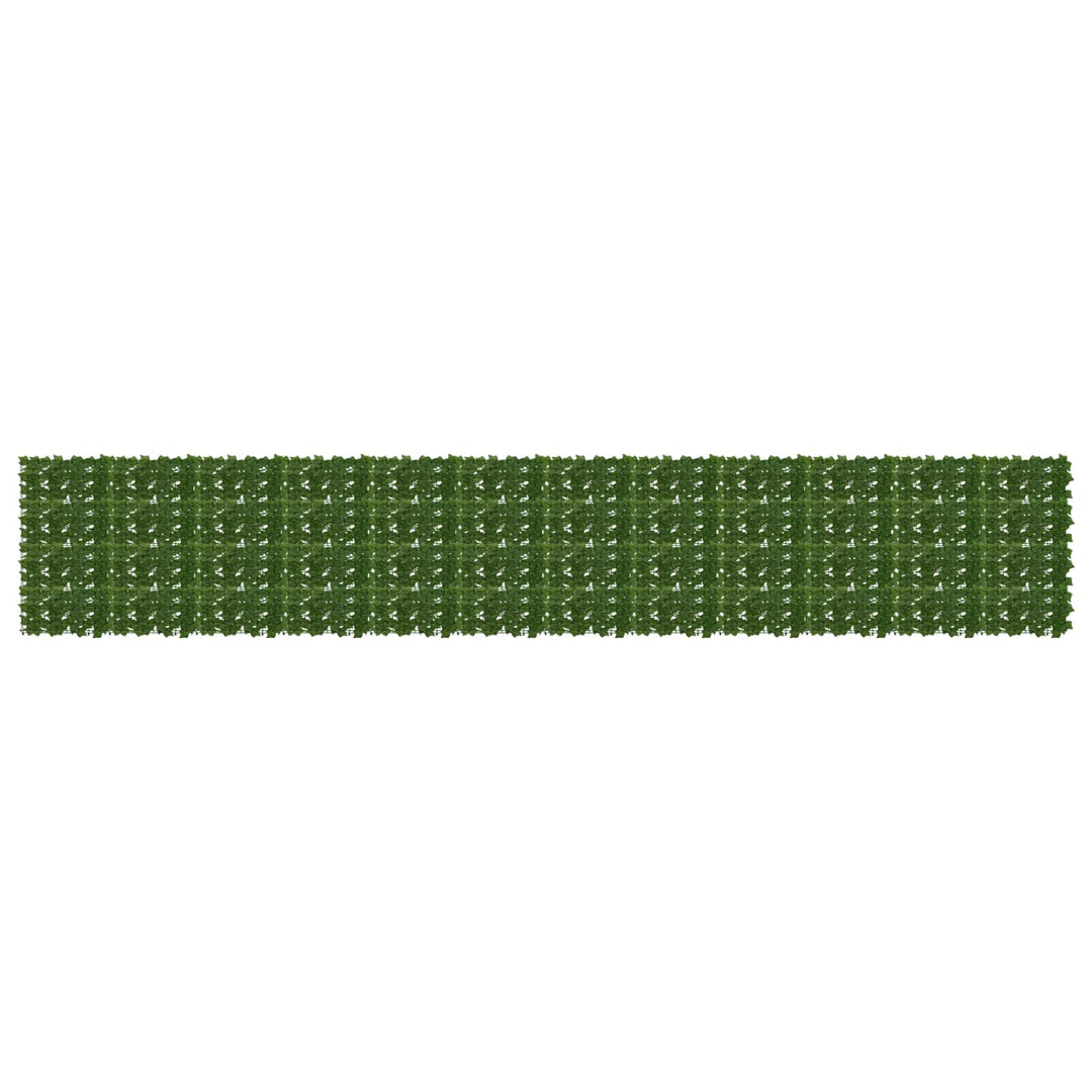 Balkongskärm Med Löv Grön 600 X 100 Cm Polyeten Och Tyg