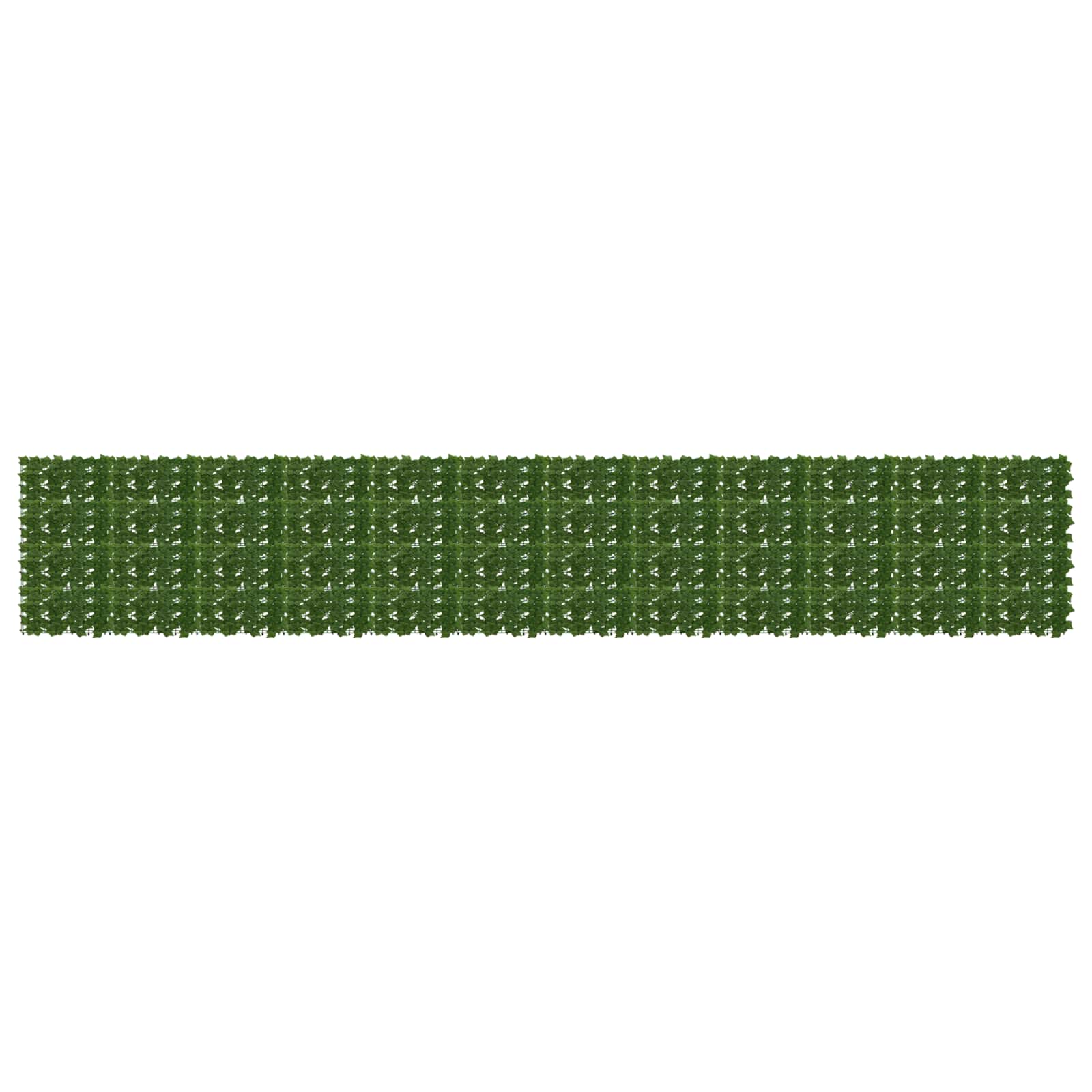 Balkongskärm Med Löv Grön 600 X 100 Cm Polyeten Och Tyg