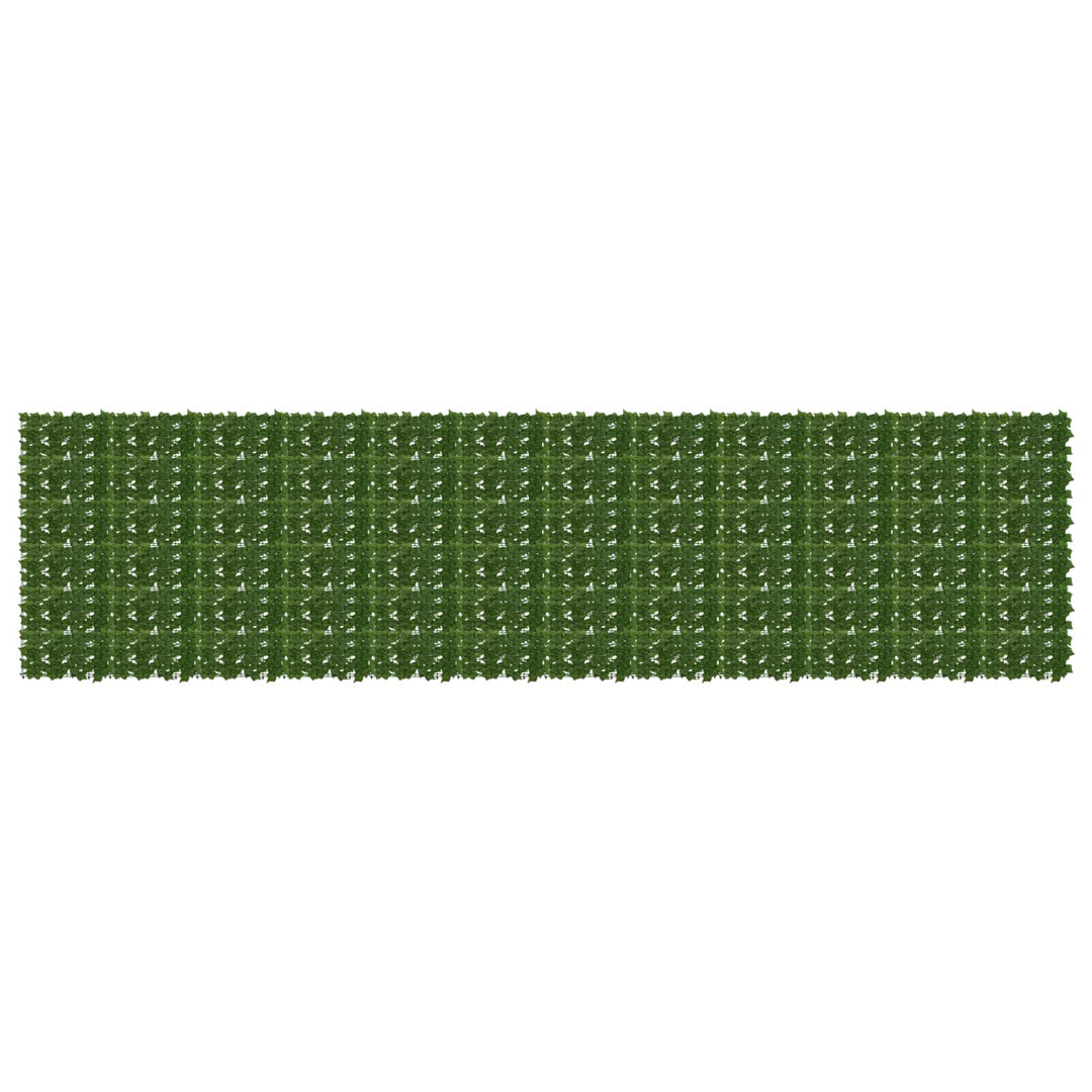 Balkongskärm Med Löv Grön 600 X 150 Cm Polyeten Och Tyg