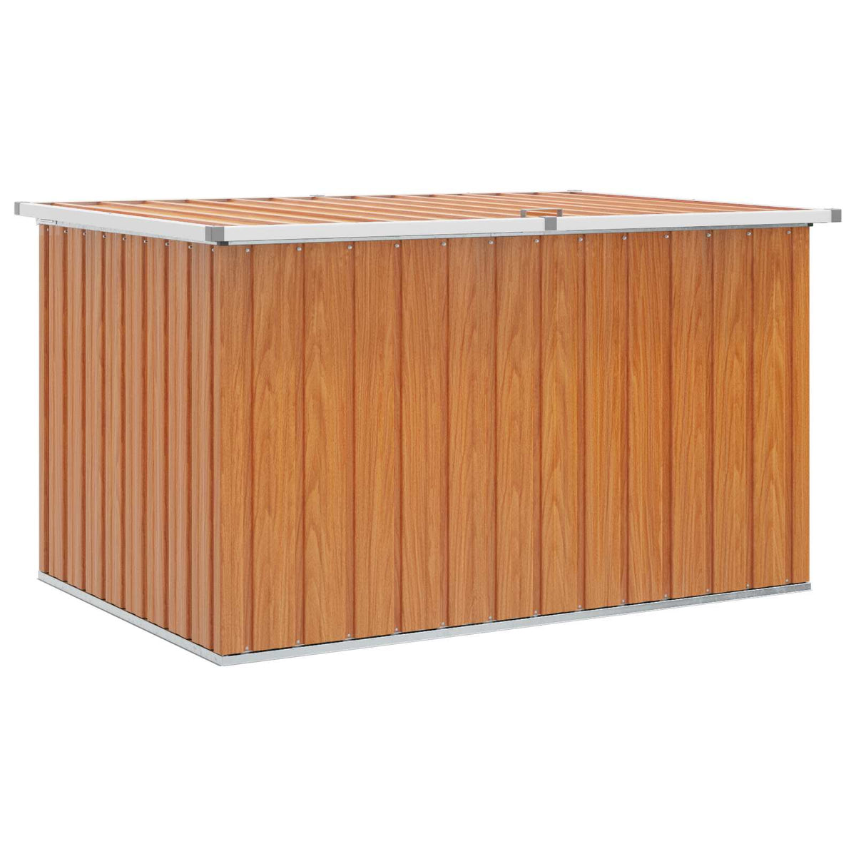 Utomhusförvaringslåda Galvaniserat Stål 150 X 101 X 91 Cm Trä