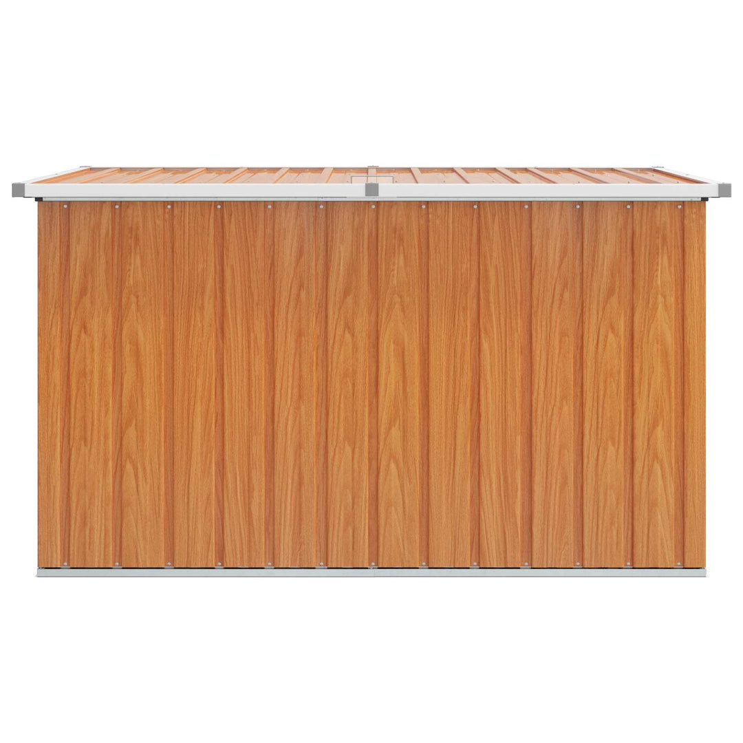 Utomhusförvaringslåda Galvaniserat Stål 150 X 101 X 91 Cm Trä