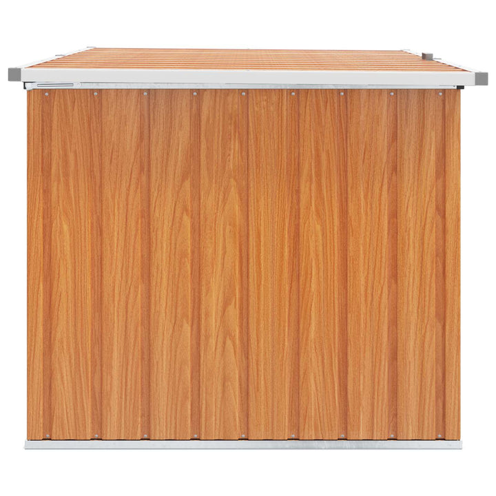 Utomhusförvaringslåda Galvaniserat Stål 150 X 101 X 91 Cm Trä