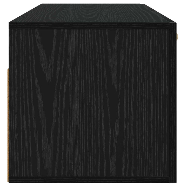 Väggskåp Svart Ek 60 X 36,5 X 35 Cm Konstruerat Trä