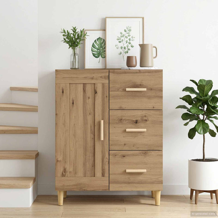 Sideboard Artisan-Ek 69,5 X 34 X 90 Cm Konstruerat Trä