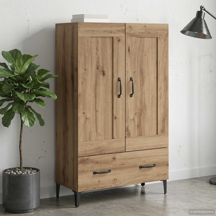 Skåp Artisan-Ek 70 X 31 X 115 Cm Konstruerat Trä