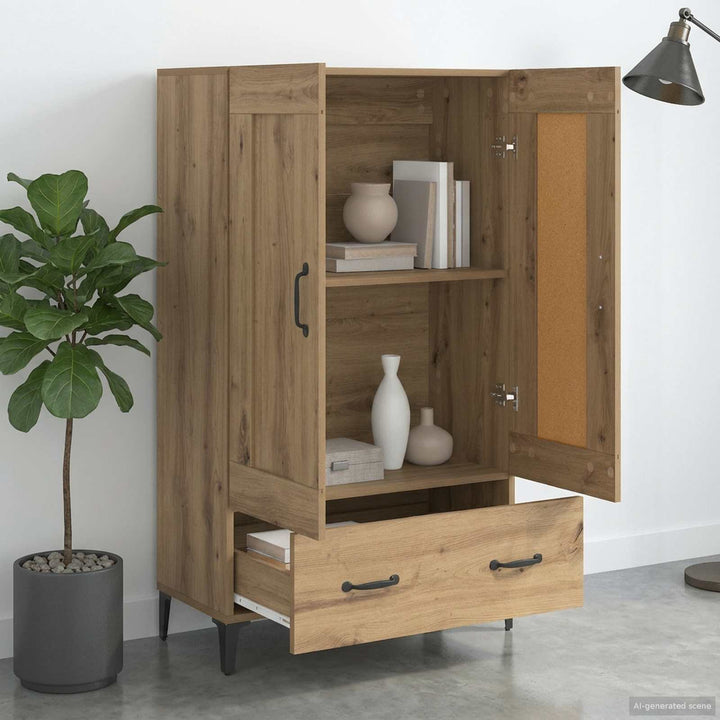 Skåp Artisan-Ek 70 X 31 X 115 Cm Konstruerat Trä