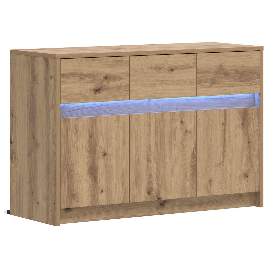 Tv-Skåp 91 X 34 X 61 Cm Artisan-Ek Konstruerat Trä