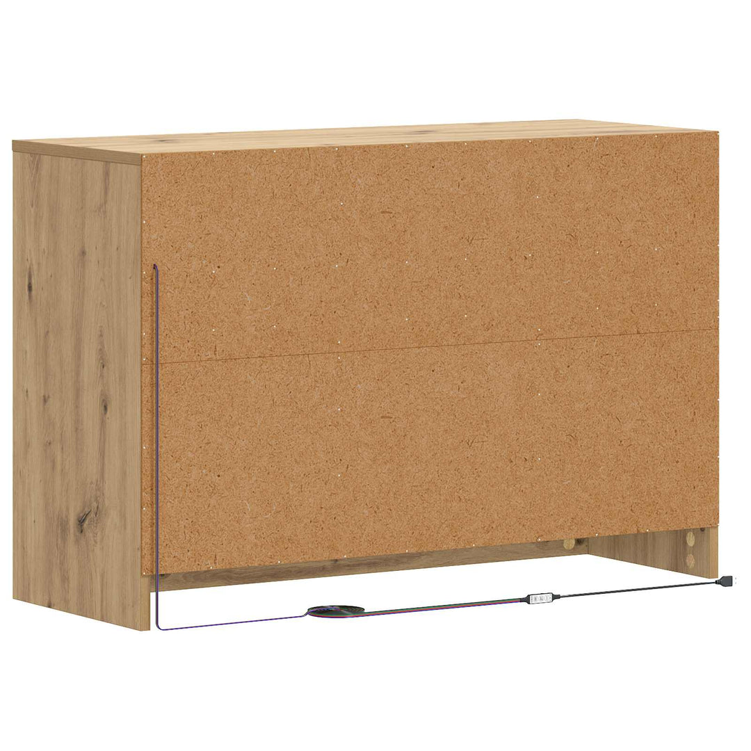 Tv-Skåp 91 X 34 X 61 Cm Artisan-Ek Konstruerat Trä
