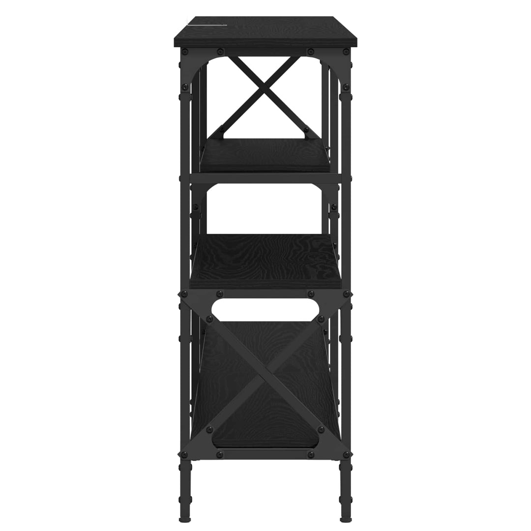 Konsolbord Svart Ek 180 X 29 X 76,5 Cm Metall Pb