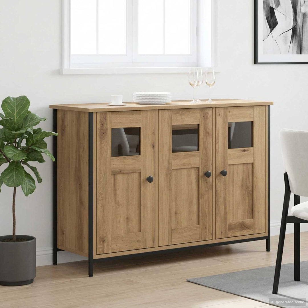 Sideboard Artisan-Ek 100 X 35 X 70 Cm Konstruerat Trä