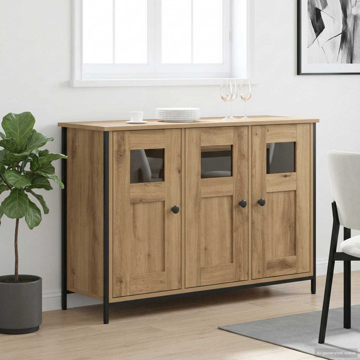 Sideboard Artisan-Ek 100 X 35 X 70 Cm Konstruerat Trä