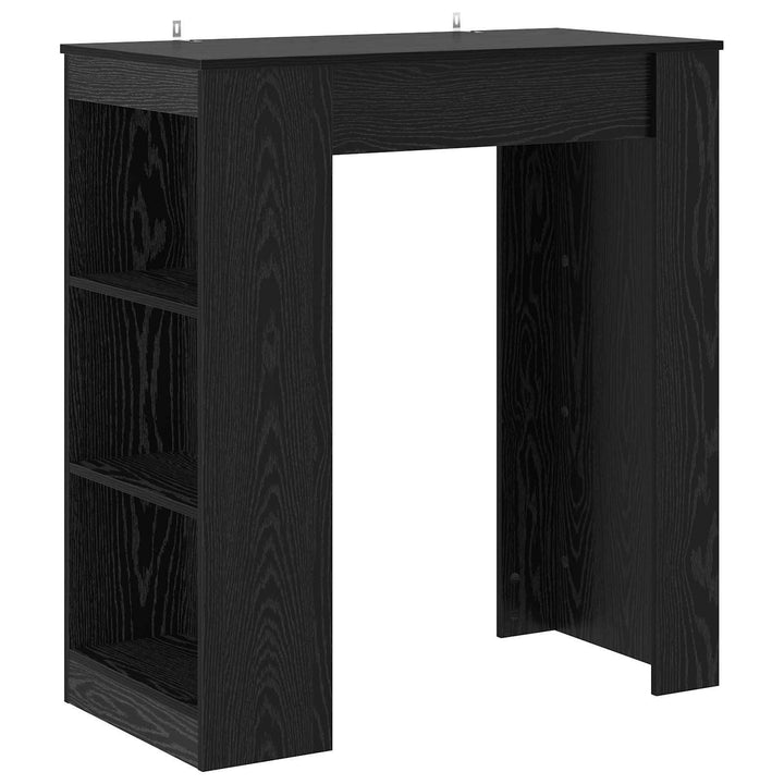Barbord 95 X 47 X 103,5 Cm Konstruerat Trä Svart Ek