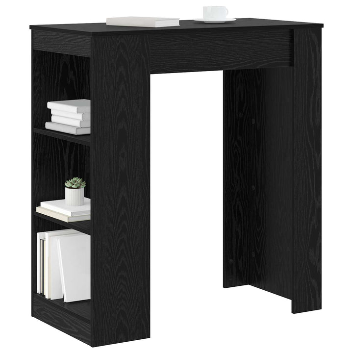Barbord 95 X 47 X 103,5 Cm Konstruerat Trä Svart Ek