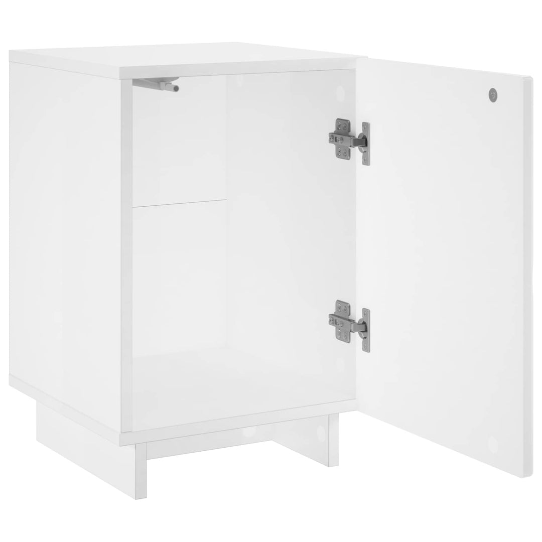 Nattduksbord Vit 33,5 X 34,5 X 50 Cm Konstruerat Trä