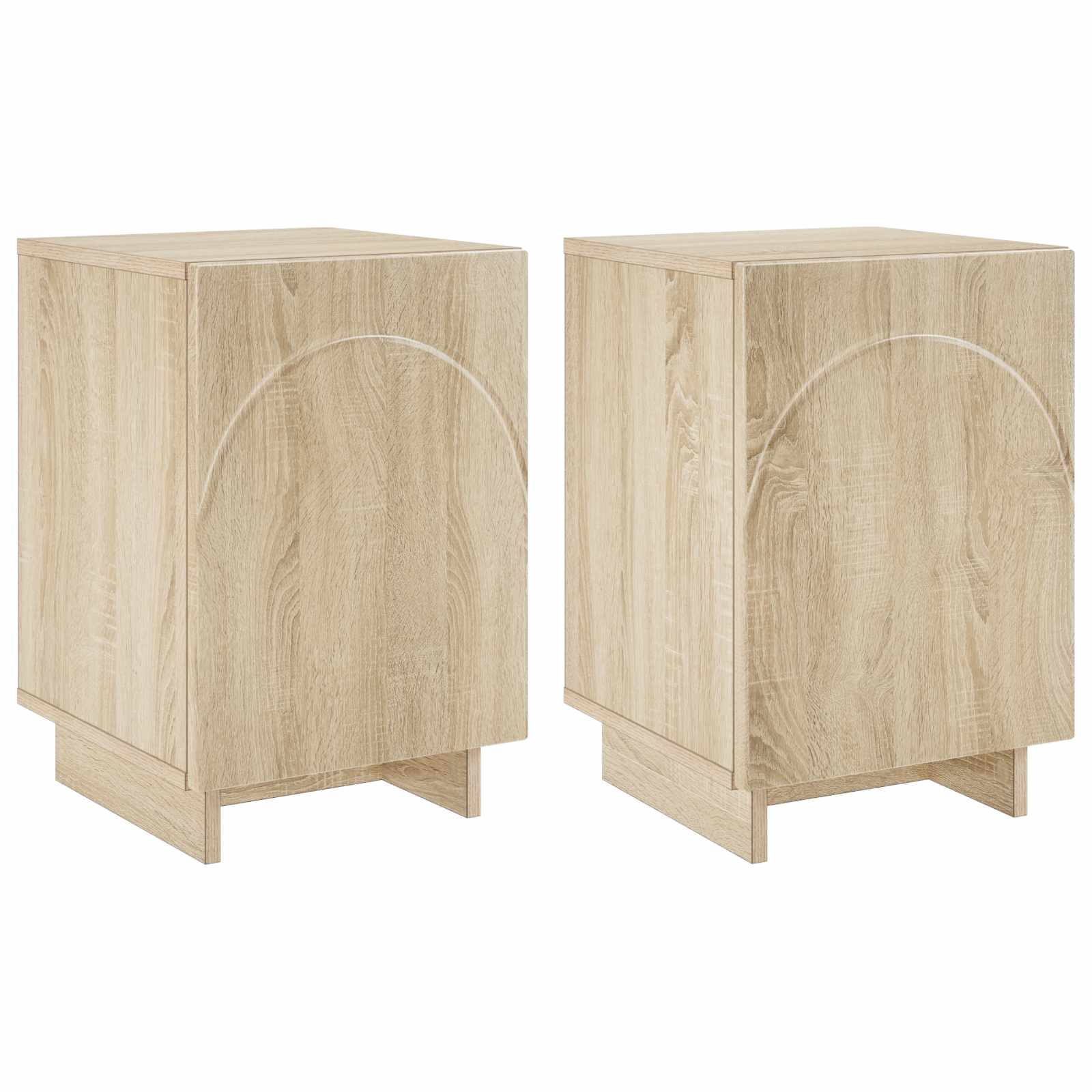 Nattduksbord 2 Pcs Sonoma-Ek 33,5 X 34,5 X 50 Cm