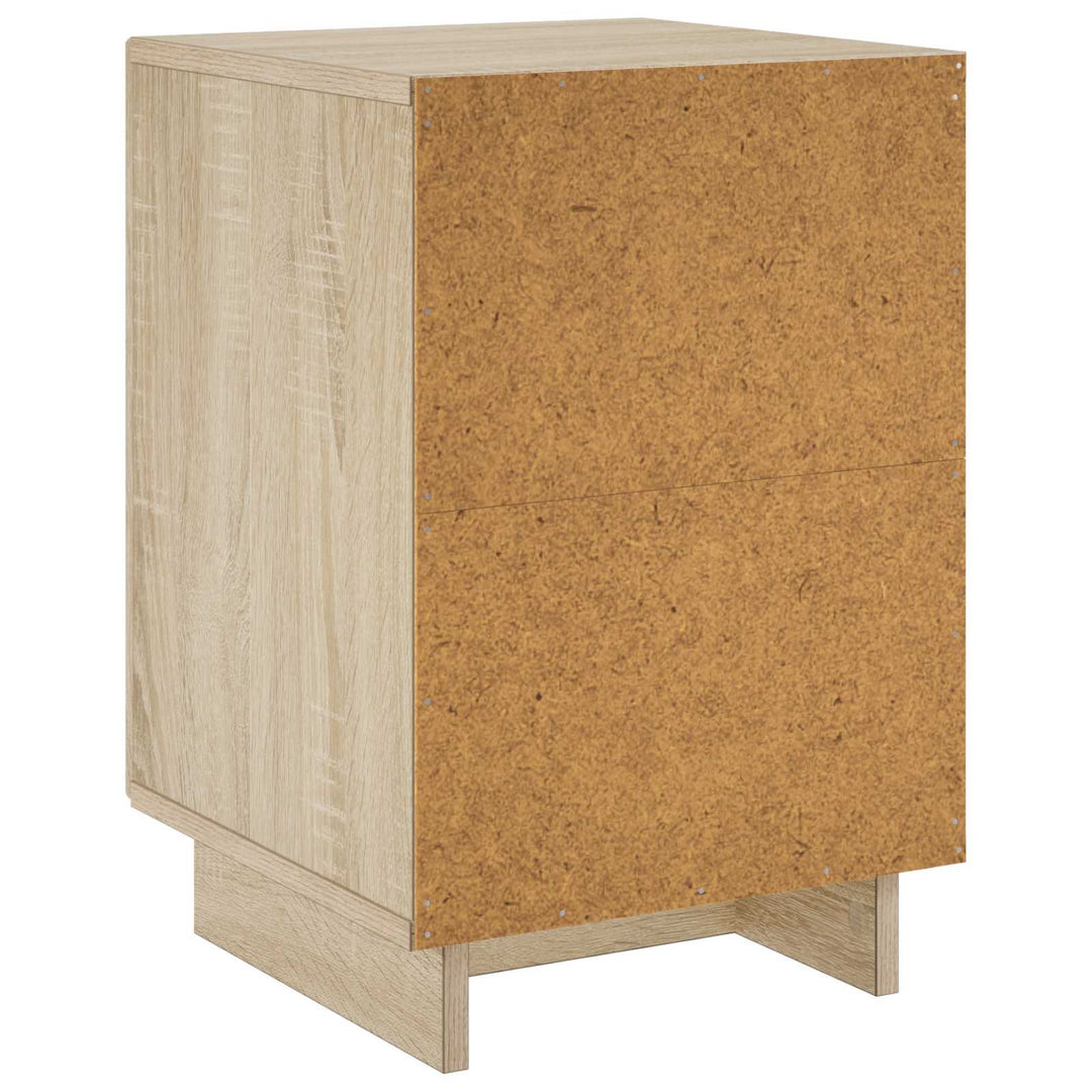Nattduksbord 2 Pcs Sonoma-Ek 33,5 X 34,5 X 50 Cm