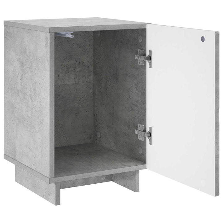 Nattduksbord 2 Pcs Betonggrå 33,5 X 34,5 X 50 Cm