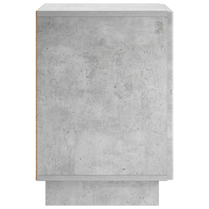 Nattduksbord 2 Pcs Betonggrå 33,5 X 34,5 X 50 Cm