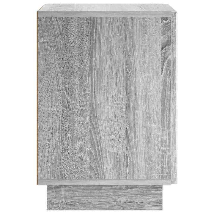 Nattduksbord 2 Pcs Grå Sonoma 33,5 X 34,5 X 50 Cm