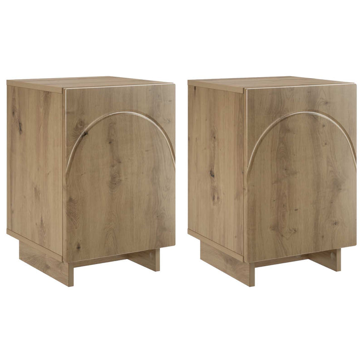 Nattduksbord 2 Pcs Artisan-Ek 33,5 X 34,5 X 50 Cm