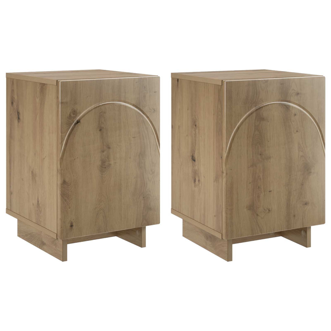 Nattduksbord 2 Pcs Artisan-Ek 33,5 X 34,5 X 50 Cm