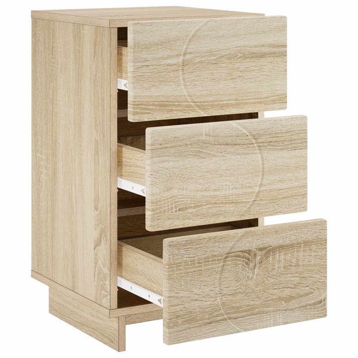 Nattduksbord 2 Pcs Sonoma-Ek 33,5 X 34,5 X 60 Cm