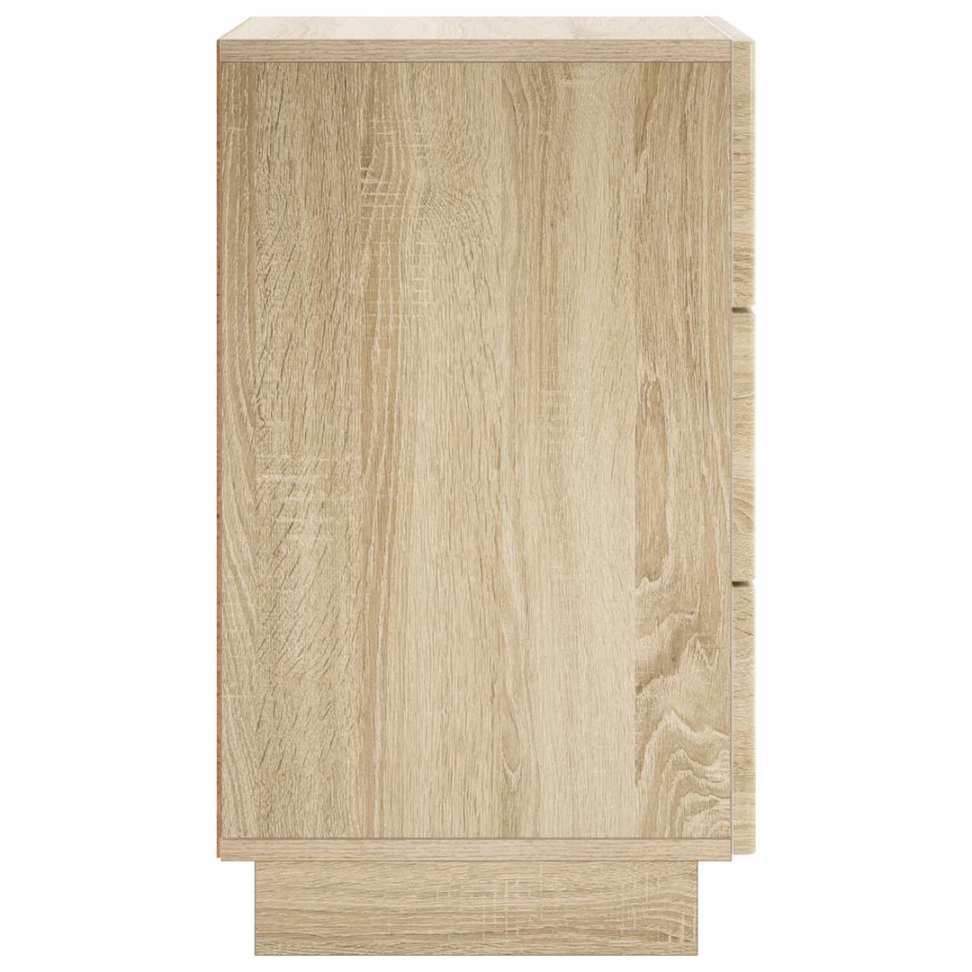 Nattduksbord 2 Pcs Sonoma-Ek 33,5 X 34,5 X 60 Cm