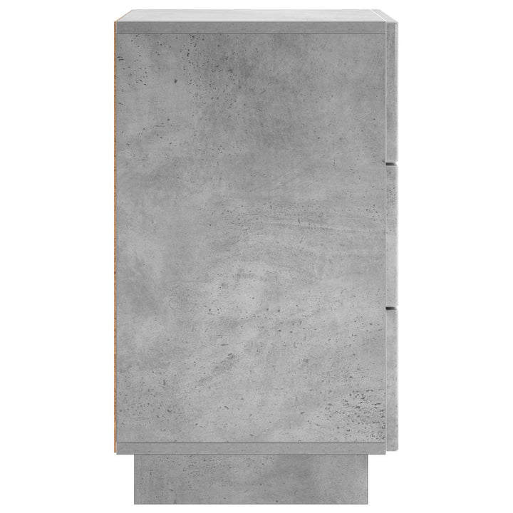 Nattduksbord Betonggrå 33,5 X 34,5 X 60 Cm Konstruerat Trä