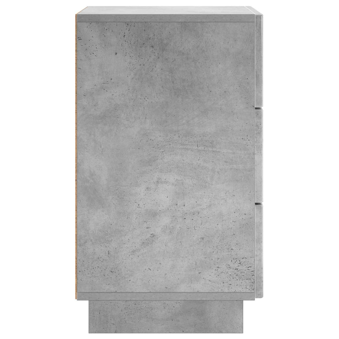 Nattduksbord Betonggrå 33,5 X 34,5 X 60 Cm Konstruerat Trä
