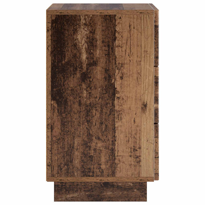 Nattduksbord Gammalt Trä 33,5 X 34,5 X 60 Cm Konstruerat Trä