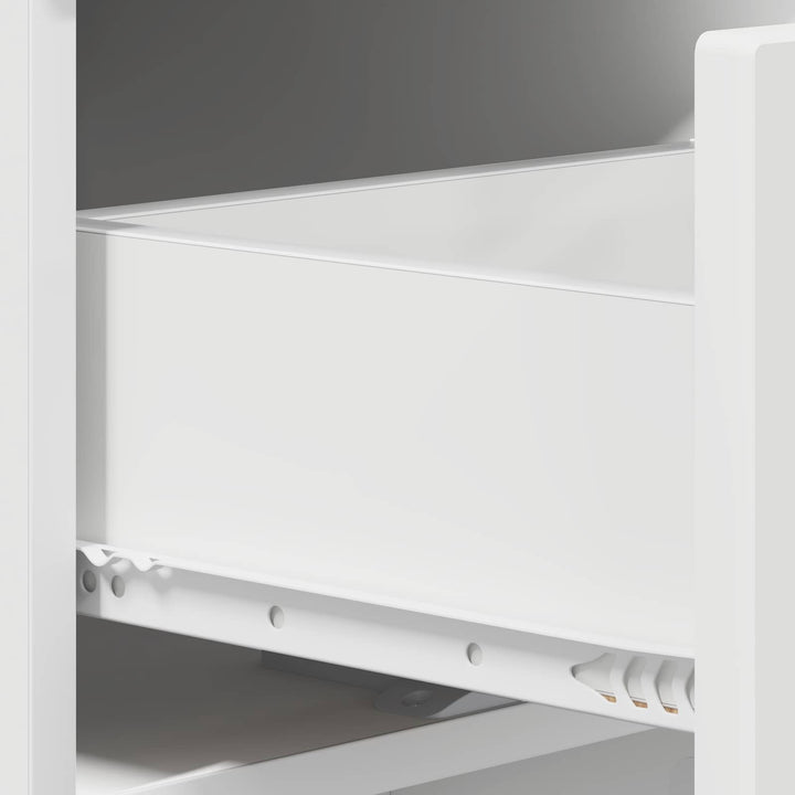 Konsolbord Vit 96,5 X 38 X 75 Cm Konstruerat Trä