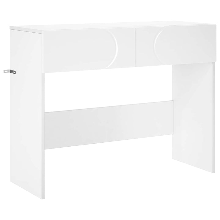 Konsolbord Vit 96,5 X 38 X 75 Cm Konstruerat Trä