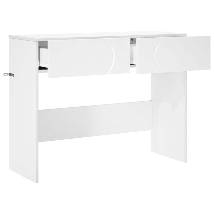 Konsolbord Vit 96,5 X 38 X 75 Cm Konstruerat Trä
