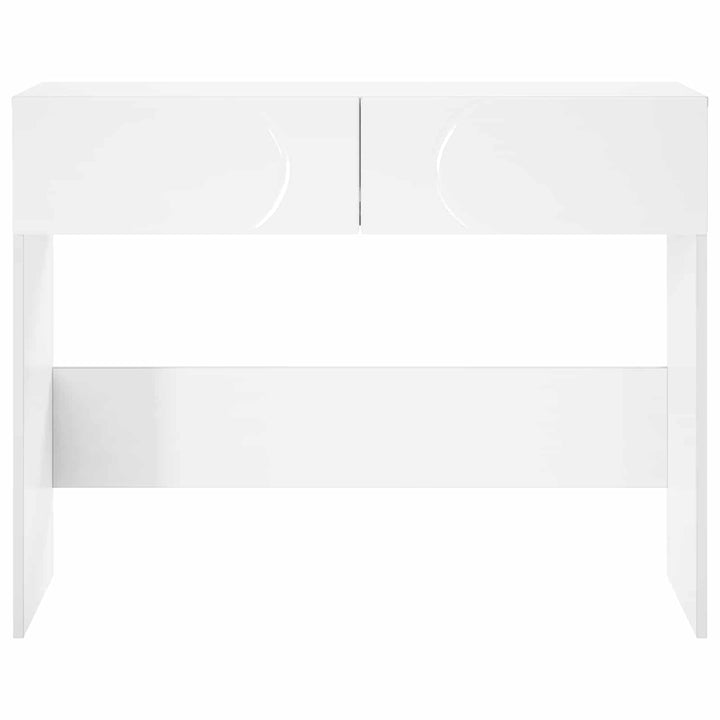 Konsolbord Vit 96,5 X 38 X 75 Cm Konstruerat Trä