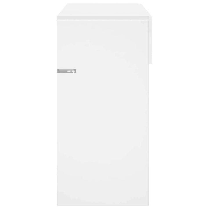 Konsolbord Vit 96,5 X 38 X 75 Cm Konstruerat Trä