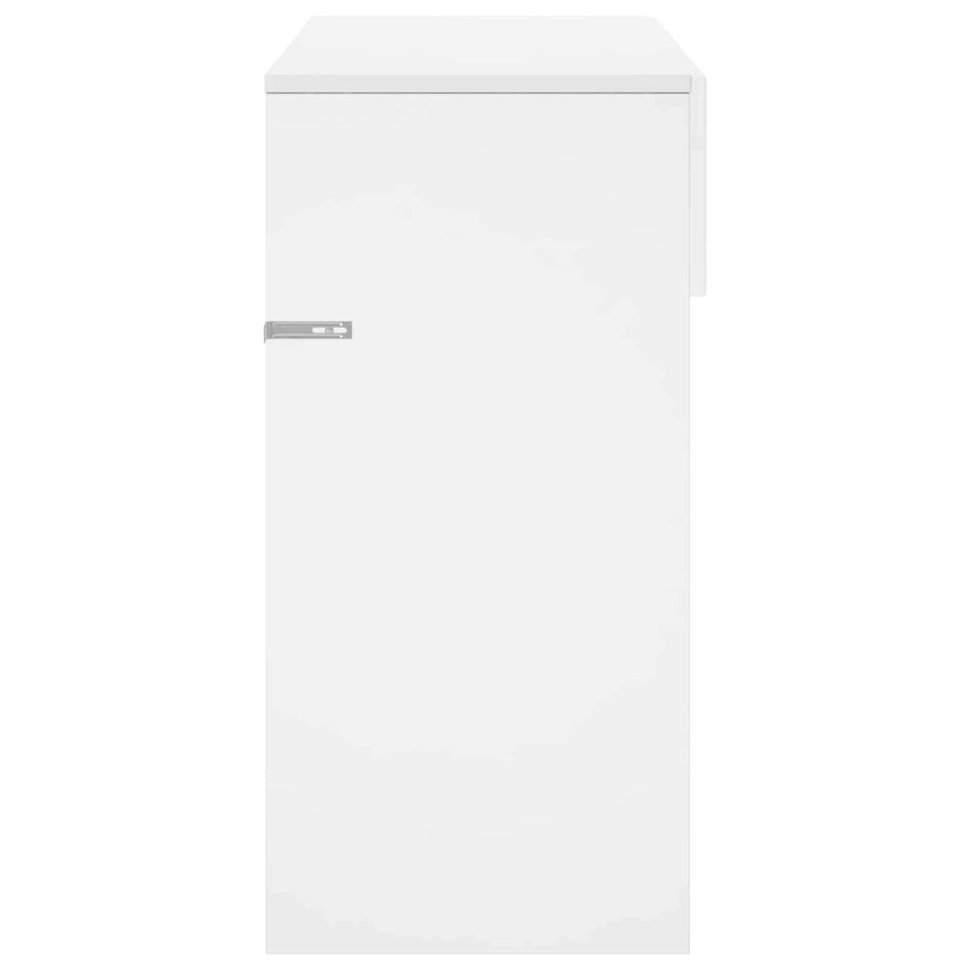 Konsolbord Vit 96,5 X 38 X 75 Cm Konstruerat Trä