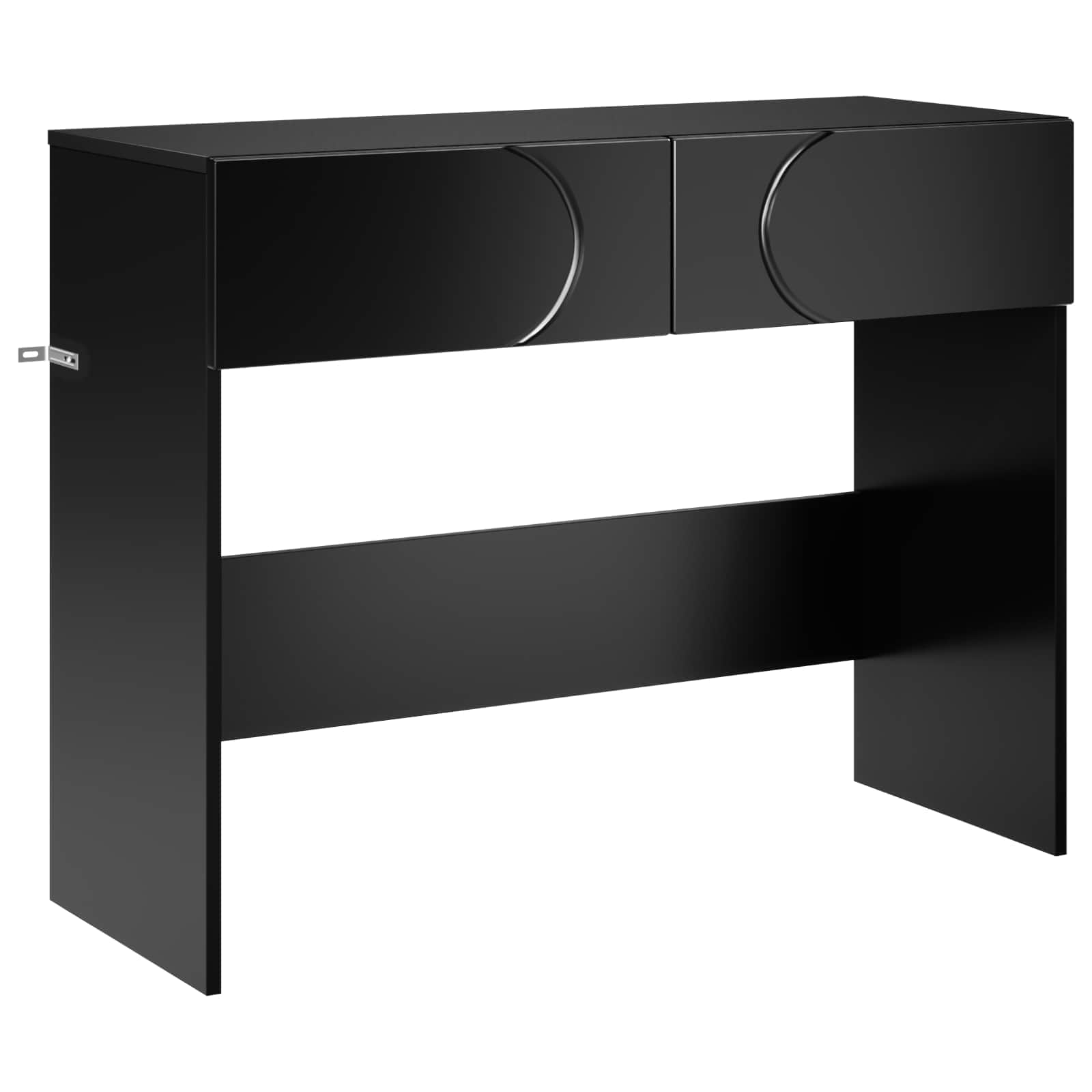Konsolbord Svart 96,5 X 38 X 75 Cm Konstruerat Trä