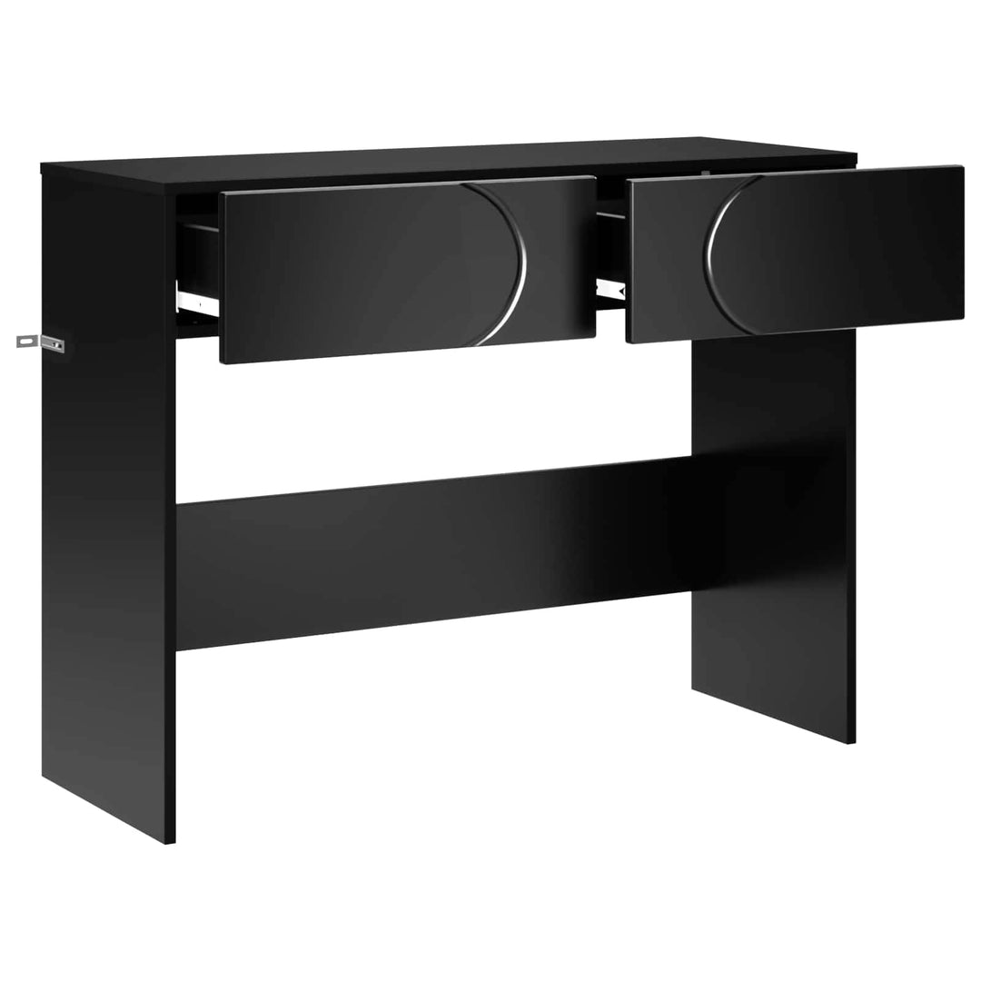 Konsolbord Svart 96,5 X 38 X 75 Cm Konstruerat Trä
