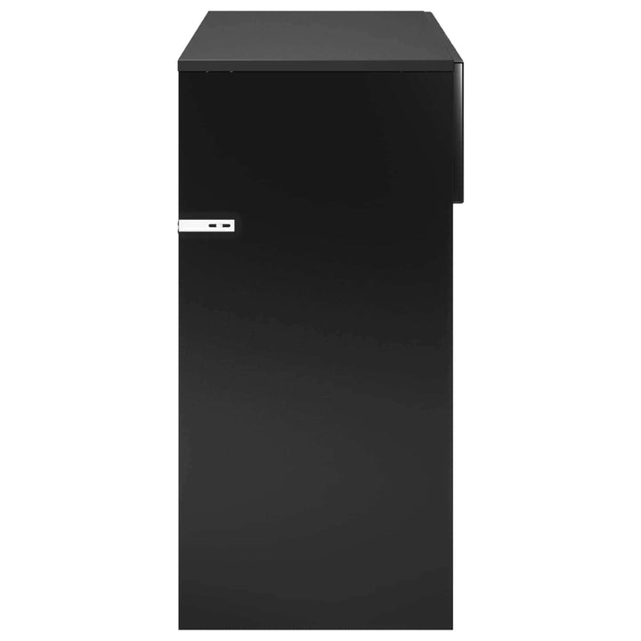 Konsolbord Svart 96,5 X 38 X 75 Cm Konstruerat Trä