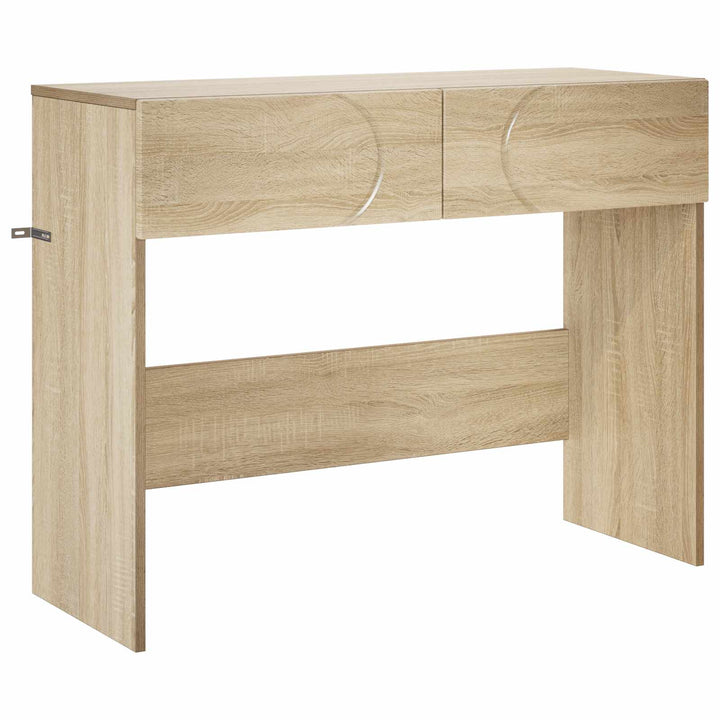 Konsolbord Sonoma-Ek 96,5 X 38 X 75 Cm Konstruerat Trä