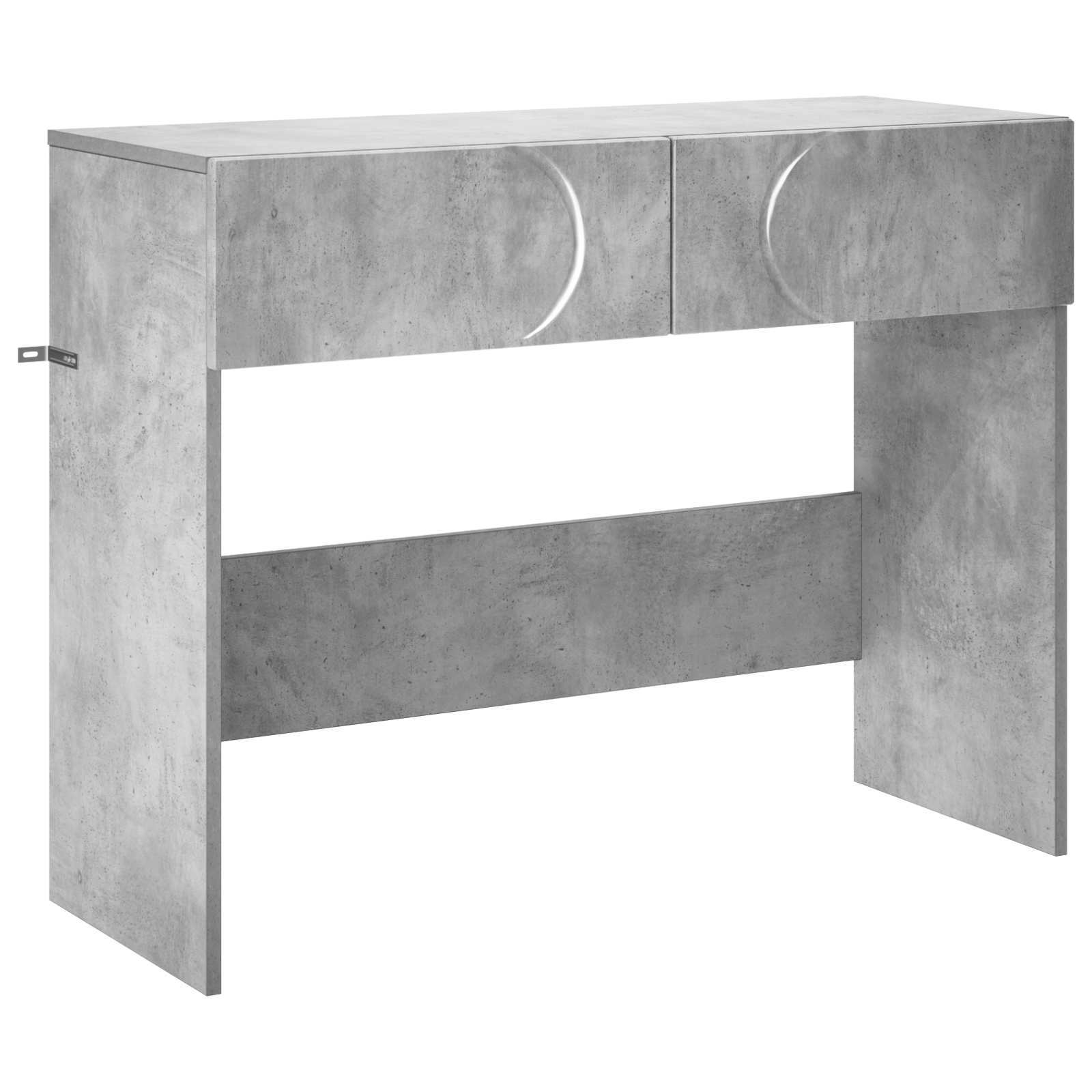 Konsolbord Betonggrå 96,5 X 38 X 75 Cm Konstruerat Trä