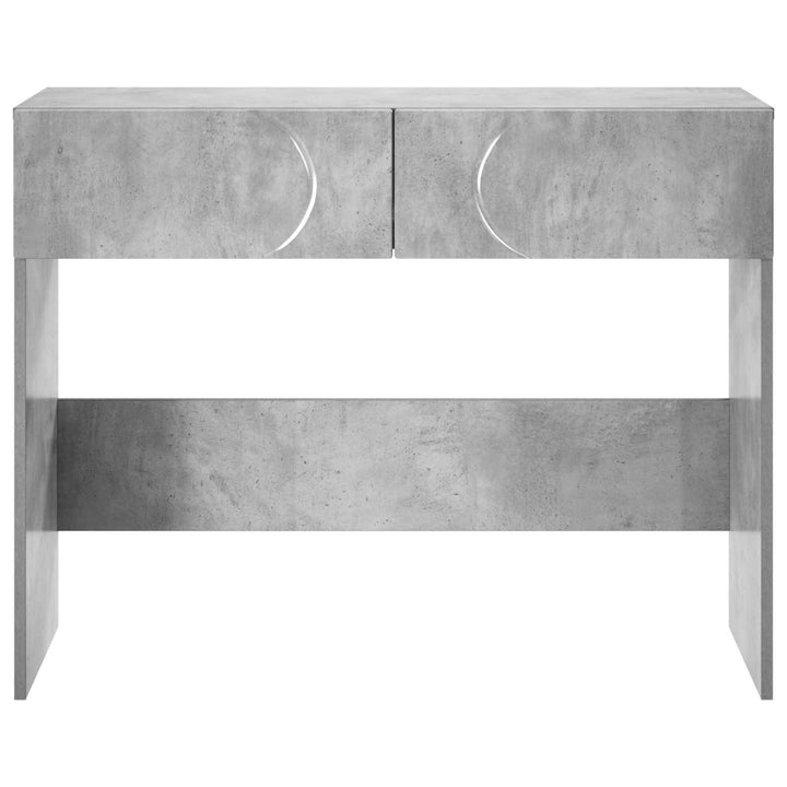 Konsolbord Betonggrå 96,5 X 38 X 75 Cm Konstruerat Trä