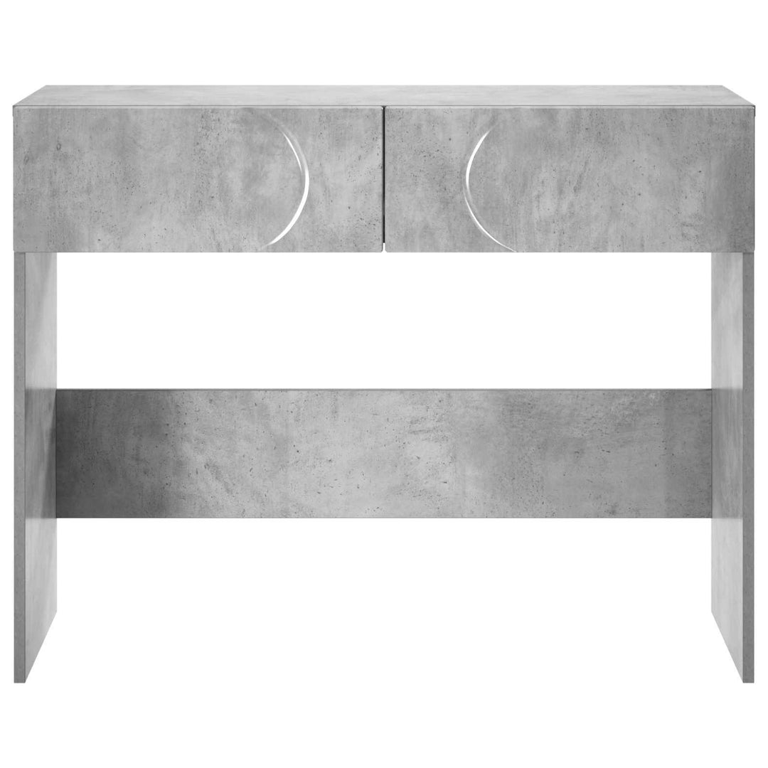 Konsolbord Betonggrå 96,5 X 38 X 75 Cm Konstruerat Trä