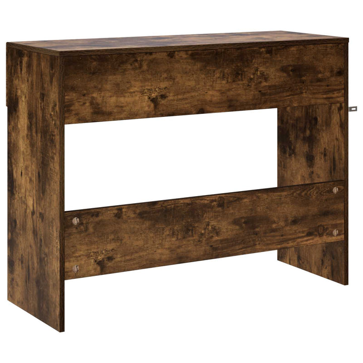 Konsolbord Rökt Ek 96,5 X 38 X 75 Cm Konstruerat Trä