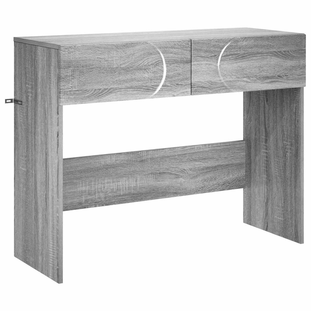 Konsolbord Grå Sonoma 96,5 X 38 X 75 Cm Konstruerat Trä